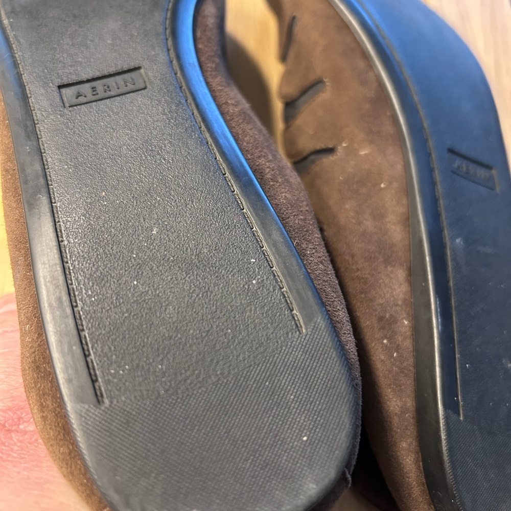 AERIN by AERIN Lauder Brown Suede Ballet Flats - Picture 5 of 5